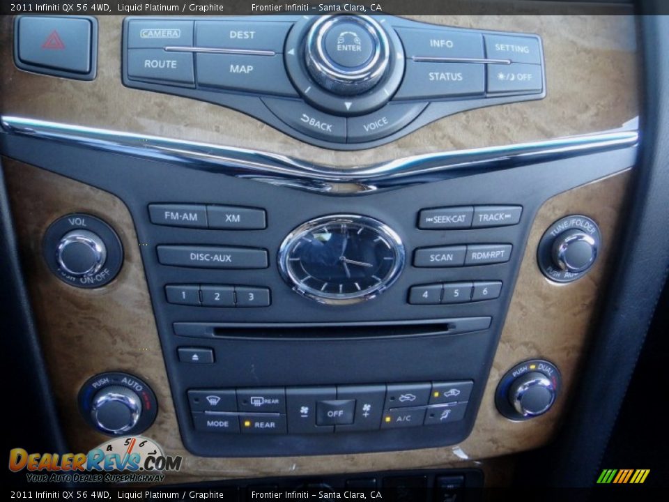 2011 Infiniti QX 56 4WD Liquid Platinum / Graphite Photo #19
