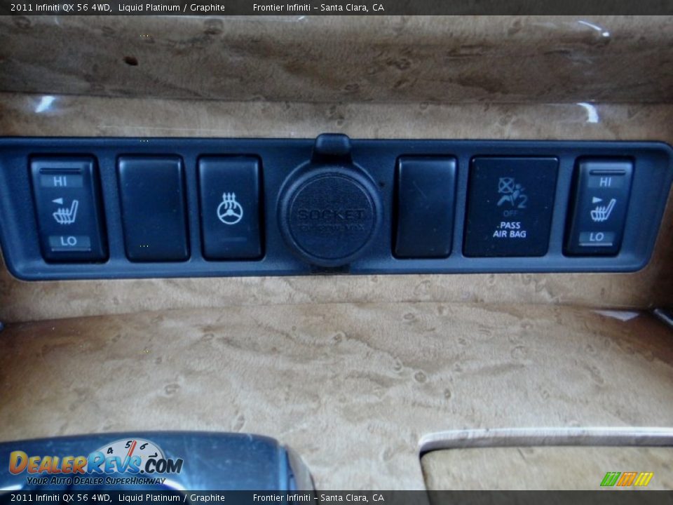 2011 Infiniti QX 56 4WD Liquid Platinum / Graphite Photo #20