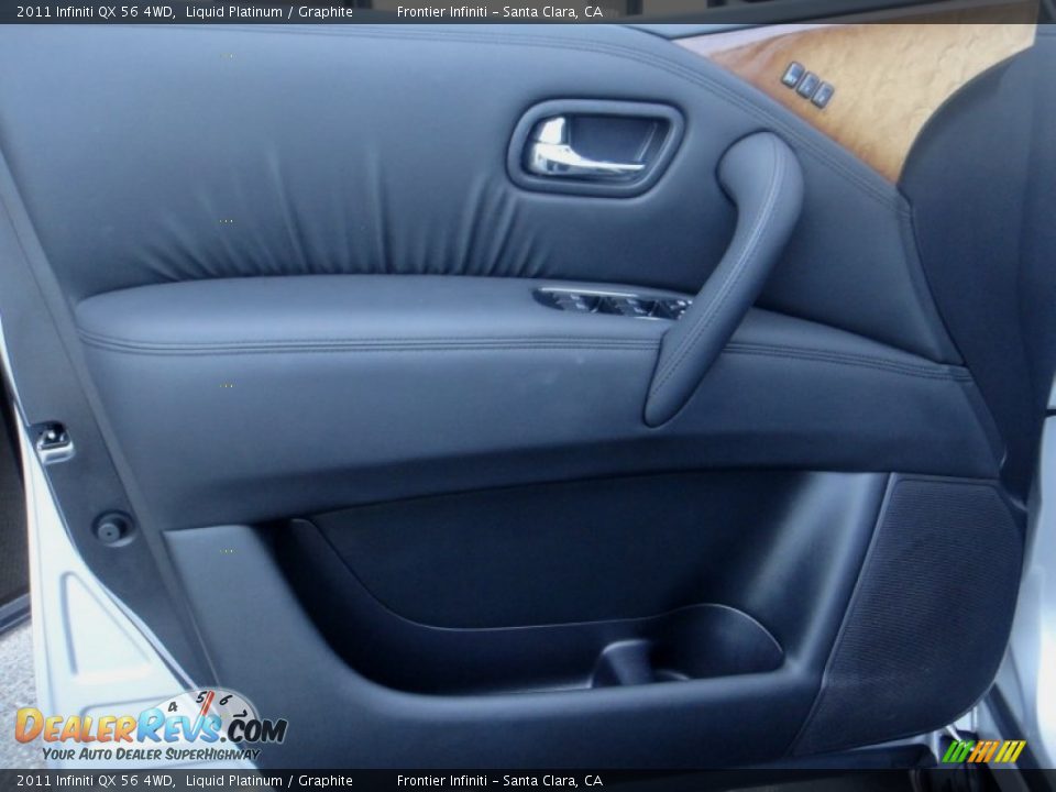 2011 Infiniti QX 56 4WD Liquid Platinum / Graphite Photo #21