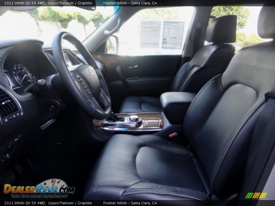 2011 Infiniti QX 56 4WD Liquid Platinum / Graphite Photo #23