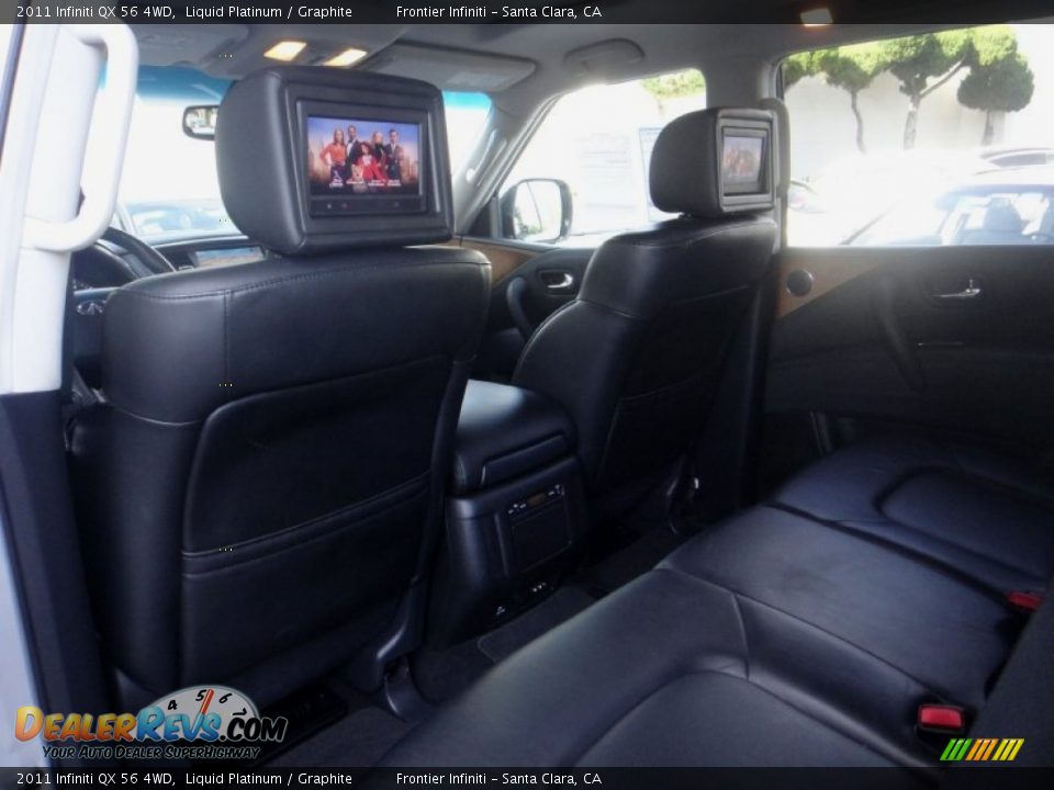 2011 Infiniti QX 56 4WD Liquid Platinum / Graphite Photo #24