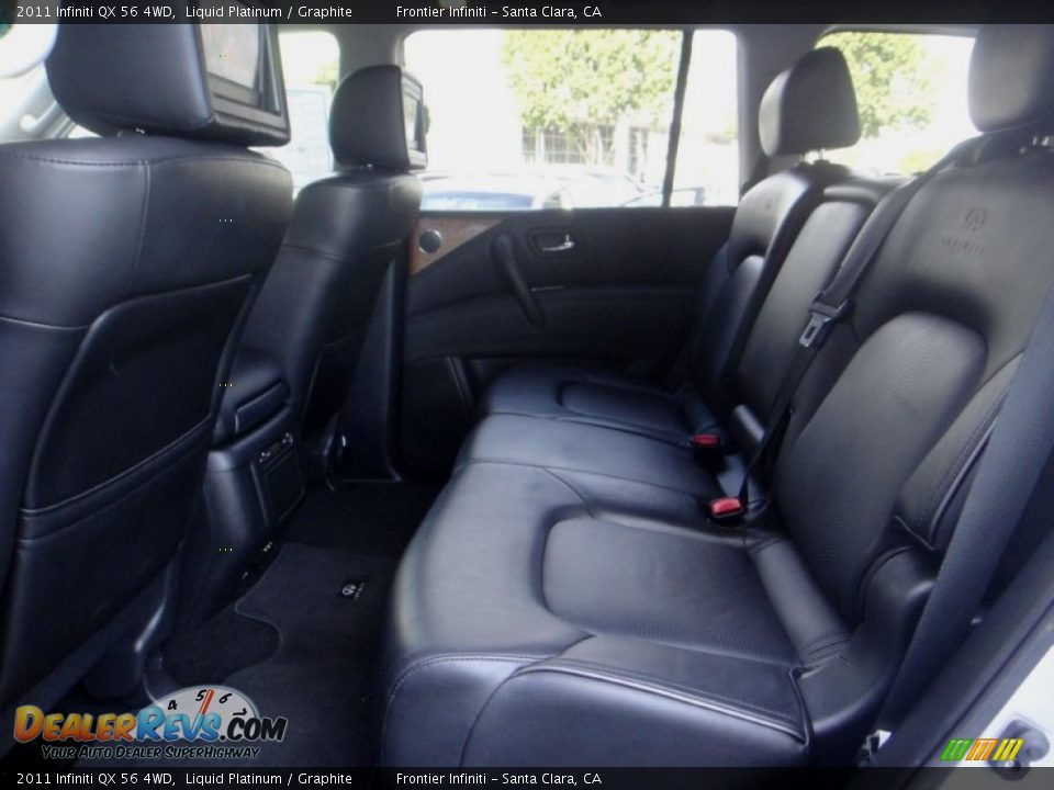2011 Infiniti QX 56 4WD Liquid Platinum / Graphite Photo #25