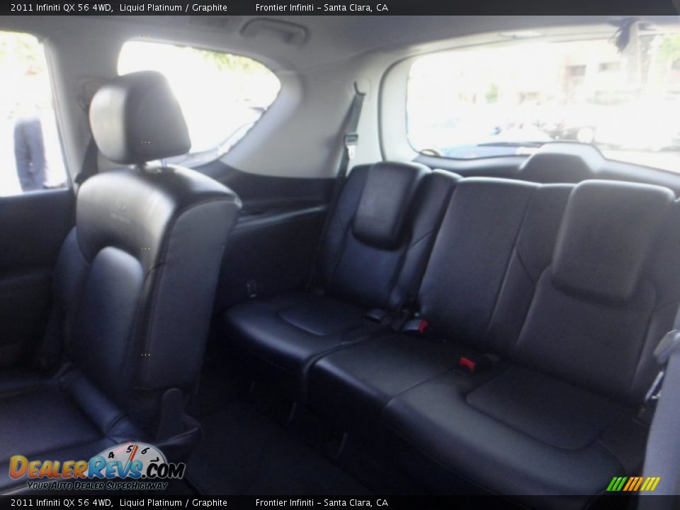 2011 Infiniti QX 56 4WD Liquid Platinum / Graphite Photo #26