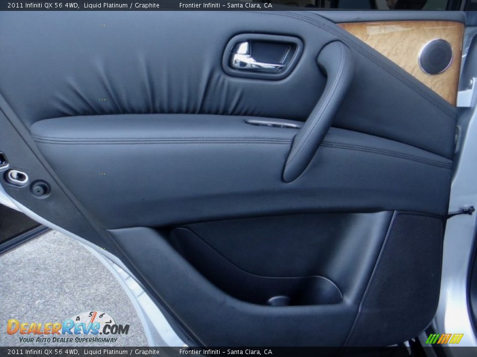 2011 Infiniti QX 56 4WD Liquid Platinum / Graphite Photo #28