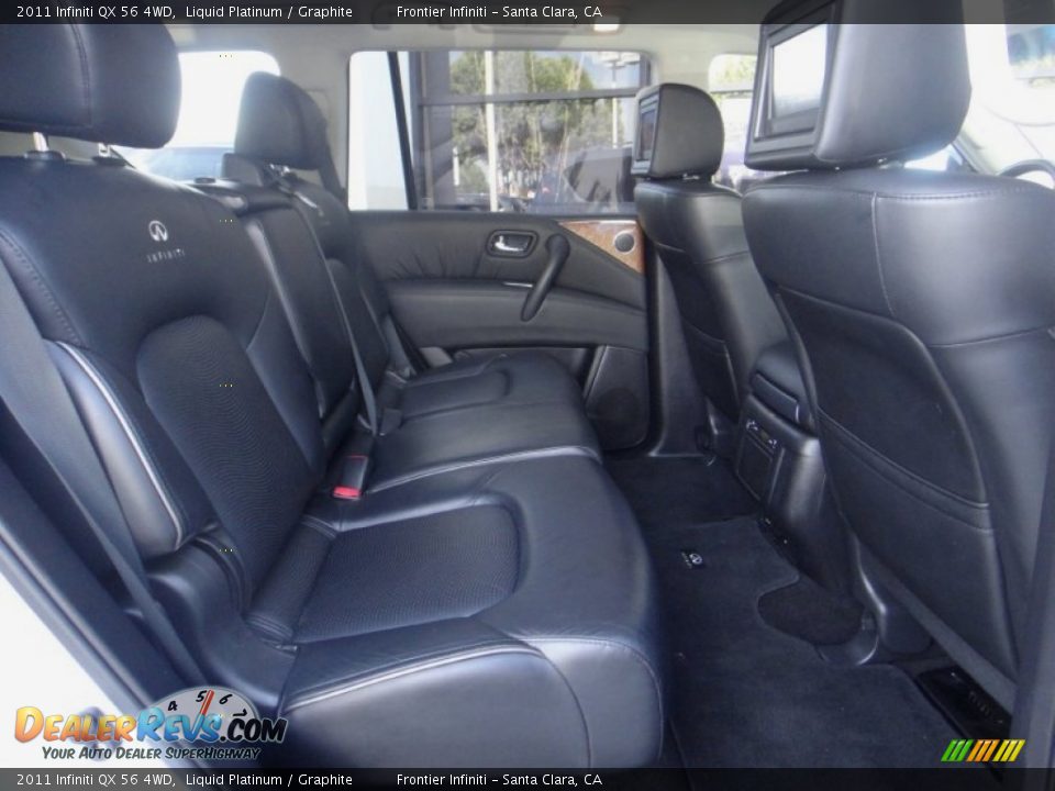 2011 Infiniti QX 56 4WD Liquid Platinum / Graphite Photo #31