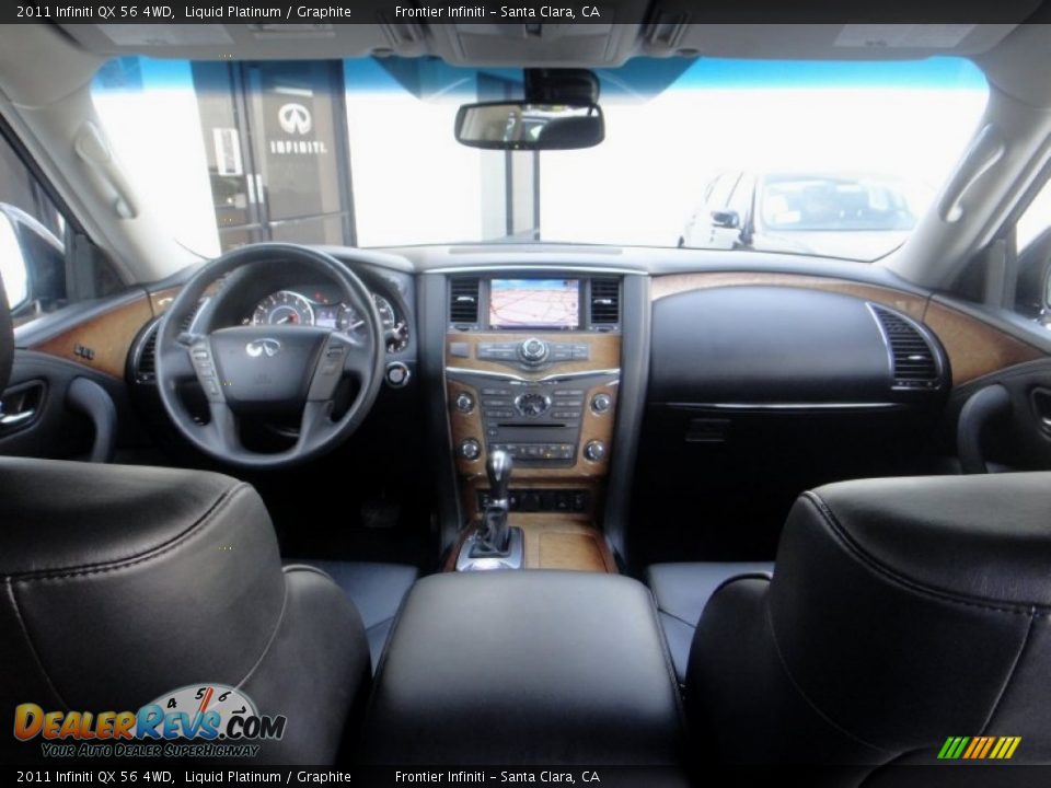 2011 Infiniti QX 56 4WD Liquid Platinum / Graphite Photo #32