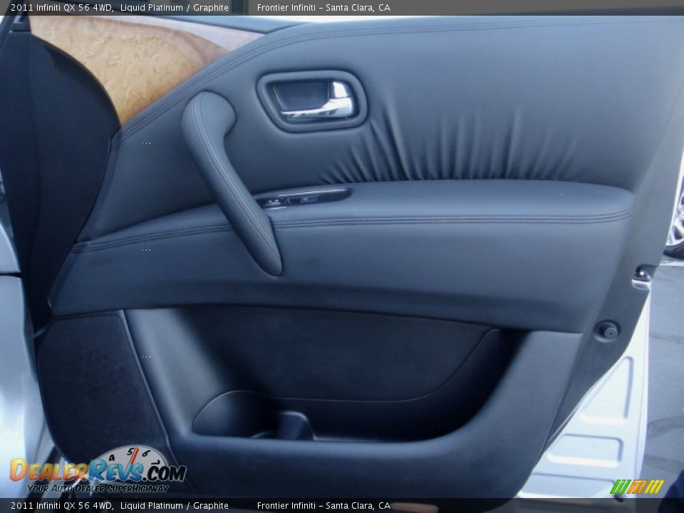 2011 Infiniti QX 56 4WD Liquid Platinum / Graphite Photo #35