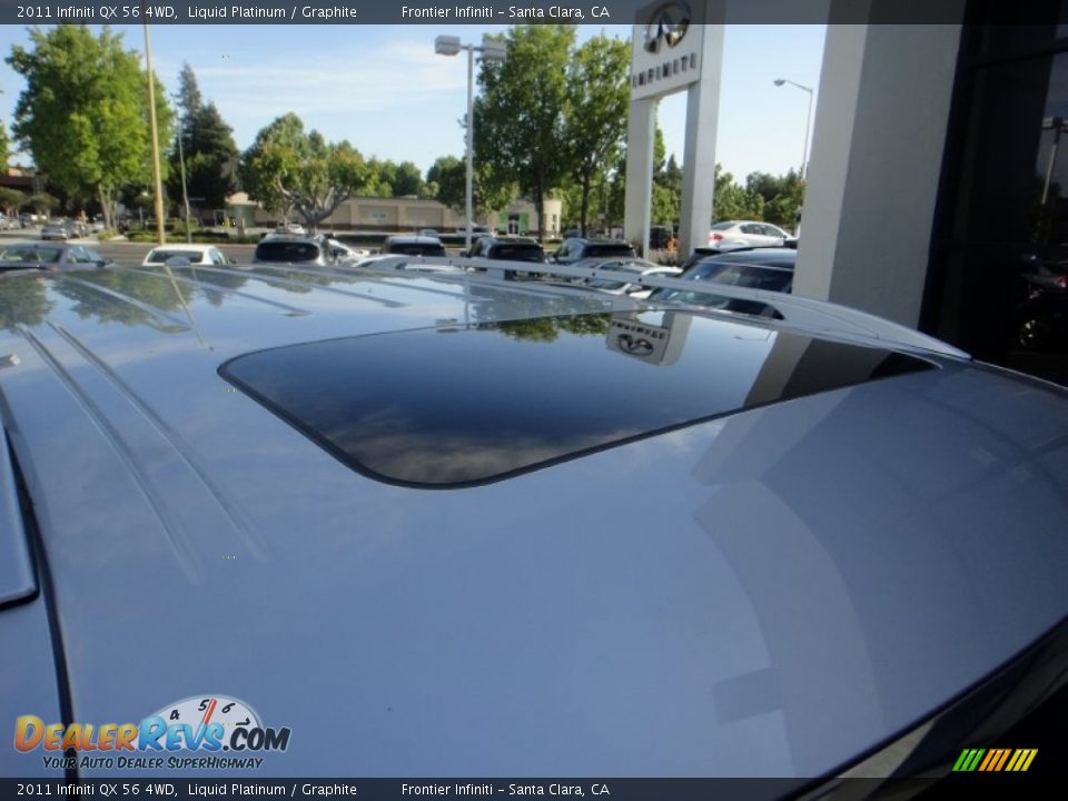 2011 Infiniti QX 56 4WD Liquid Platinum / Graphite Photo #36