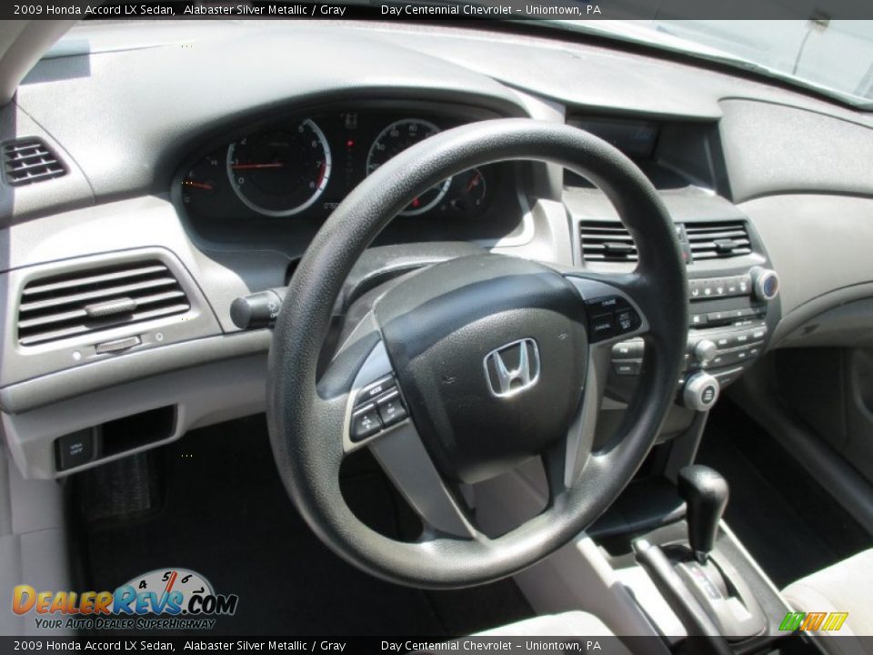 2009 Honda Accord LX Sedan Alabaster Silver Metallic / Gray Photo #20