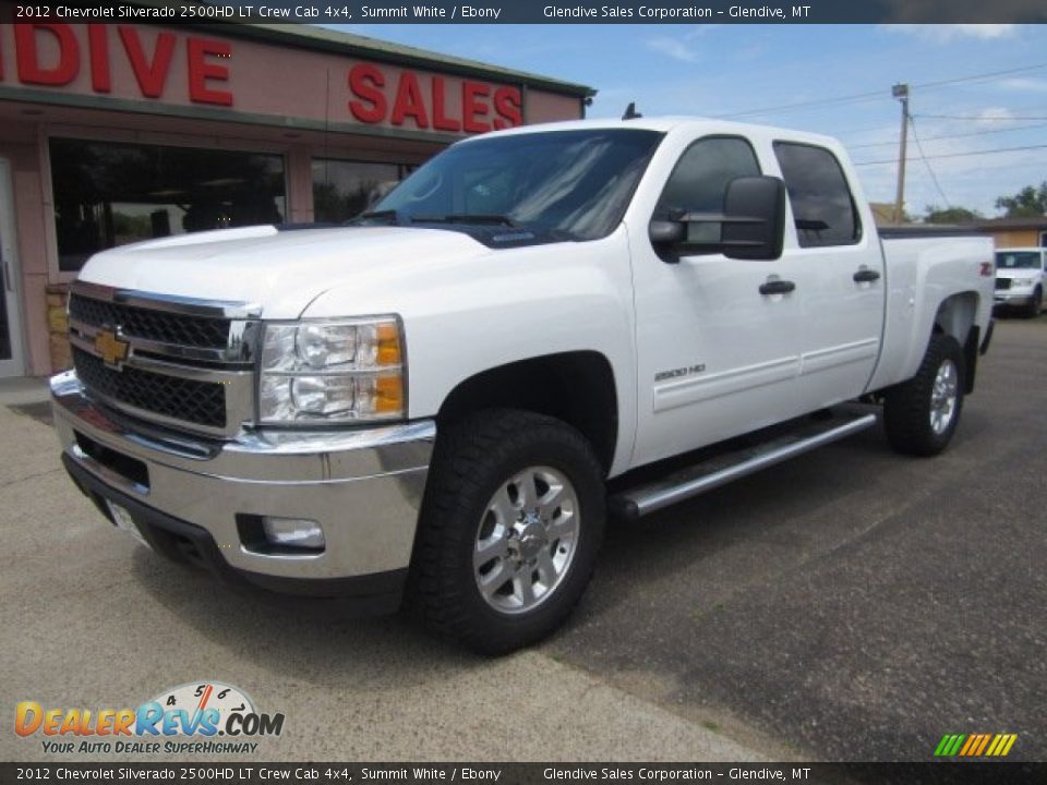 2012 Chevrolet Silverado 2500HD LT Crew Cab 4x4 Summit White / Ebony Photo #1