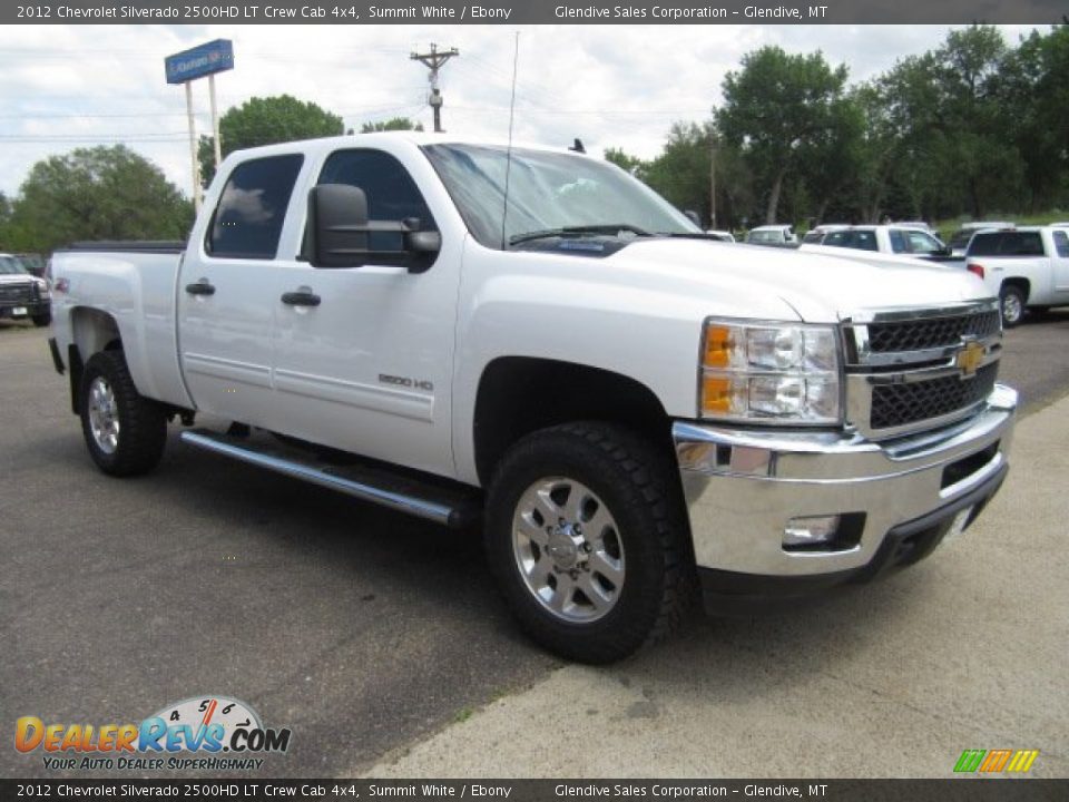 2012 Chevrolet Silverado 2500HD LT Crew Cab 4x4 Summit White / Ebony Photo #2