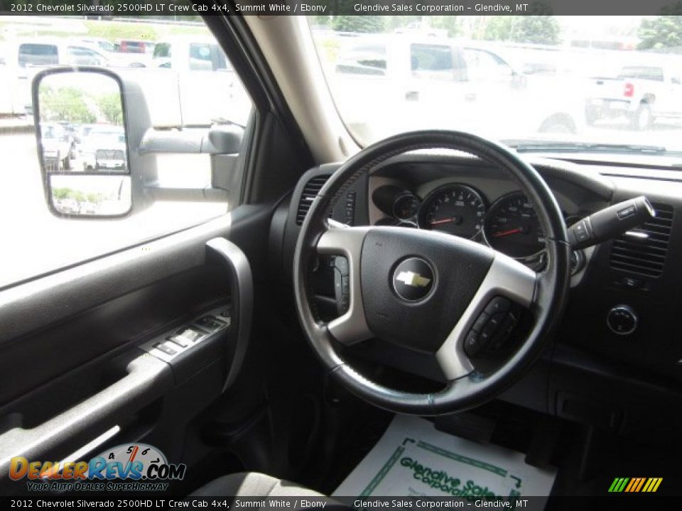 2012 Chevrolet Silverado 2500HD LT Crew Cab 4x4 Summit White / Ebony Photo #25