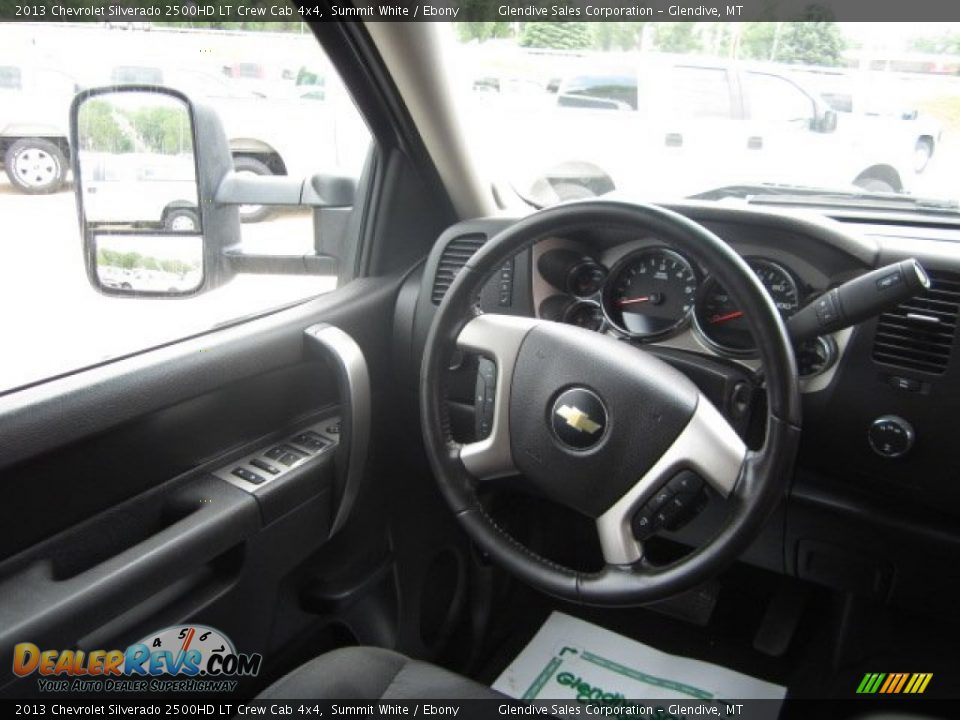 2013 Chevrolet Silverado 2500HD LT Crew Cab 4x4 Summit White / Ebony Photo #20