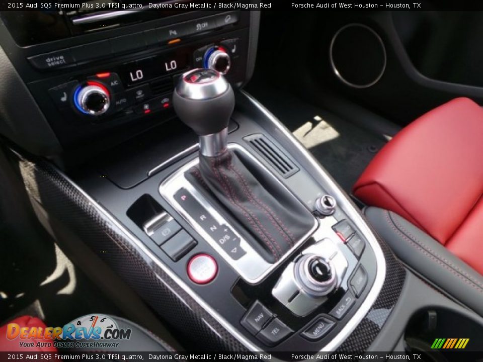 2015 Audi SQ5 Premium Plus 3.0 TFSI quattro Daytona Gray Metallic / Black/Magma Red Photo #15