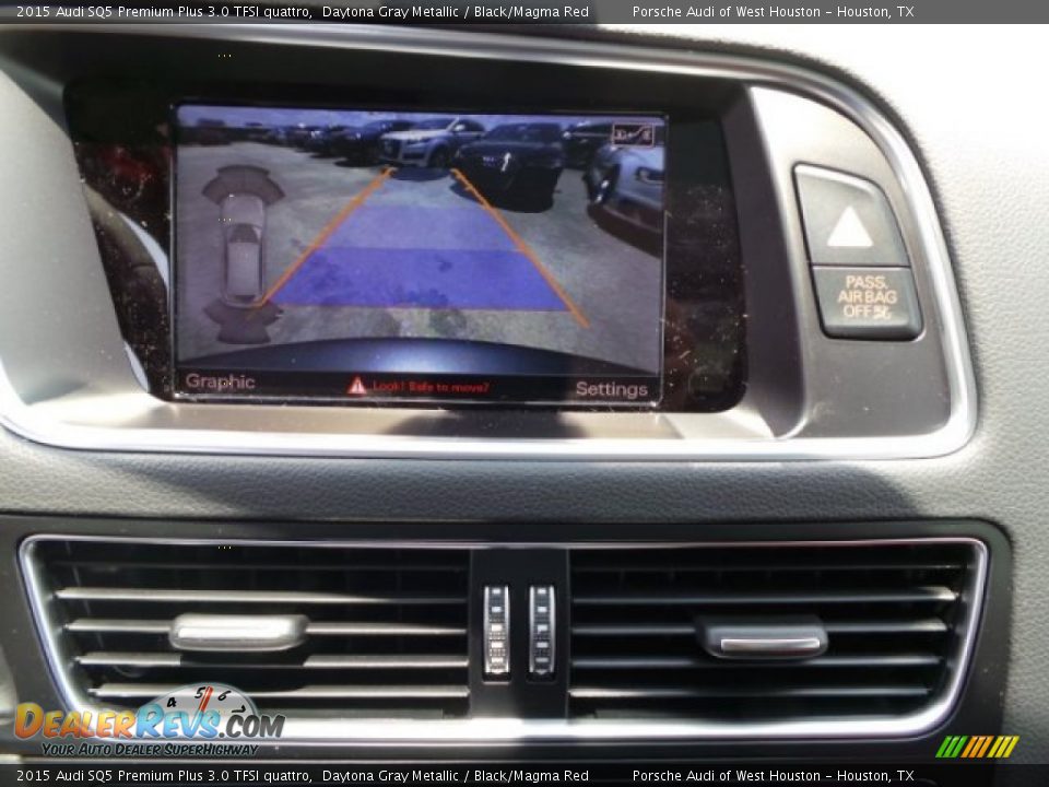 2015 Audi SQ5 Premium Plus 3.0 TFSI quattro Daytona Gray Metallic / Black/Magma Red Photo #18