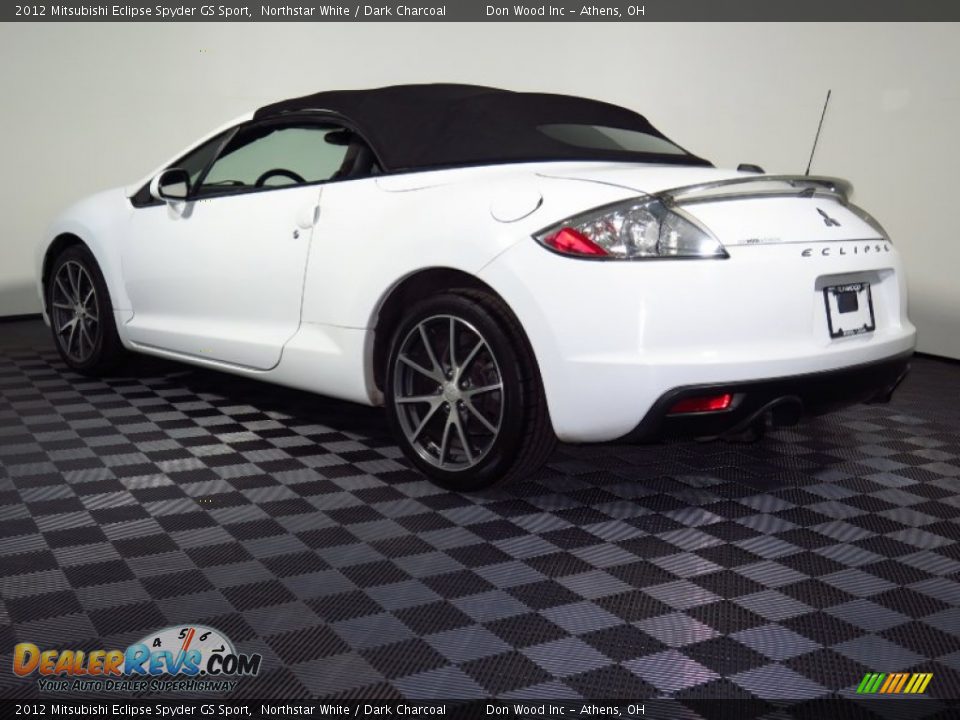 2012 Mitsubishi Eclipse Spyder GS Sport Northstar White / Dark Charcoal Photo #7