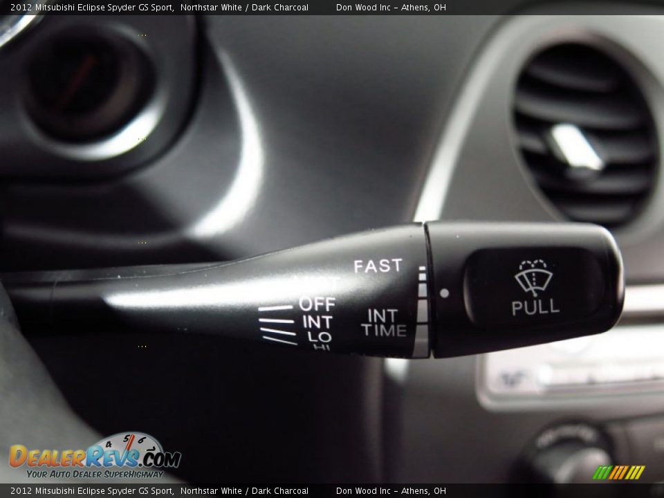 2012 Mitsubishi Eclipse Spyder GS Sport Northstar White / Dark Charcoal Photo #27
