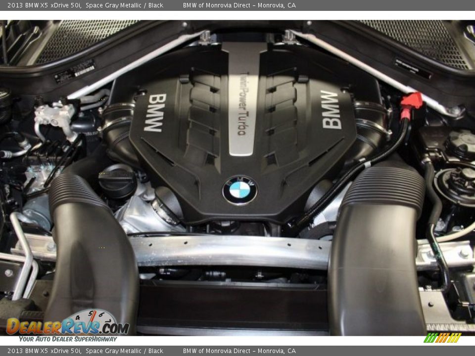 2013 BMW X5 xDrive 50i Space Gray Metallic / Black Photo #19