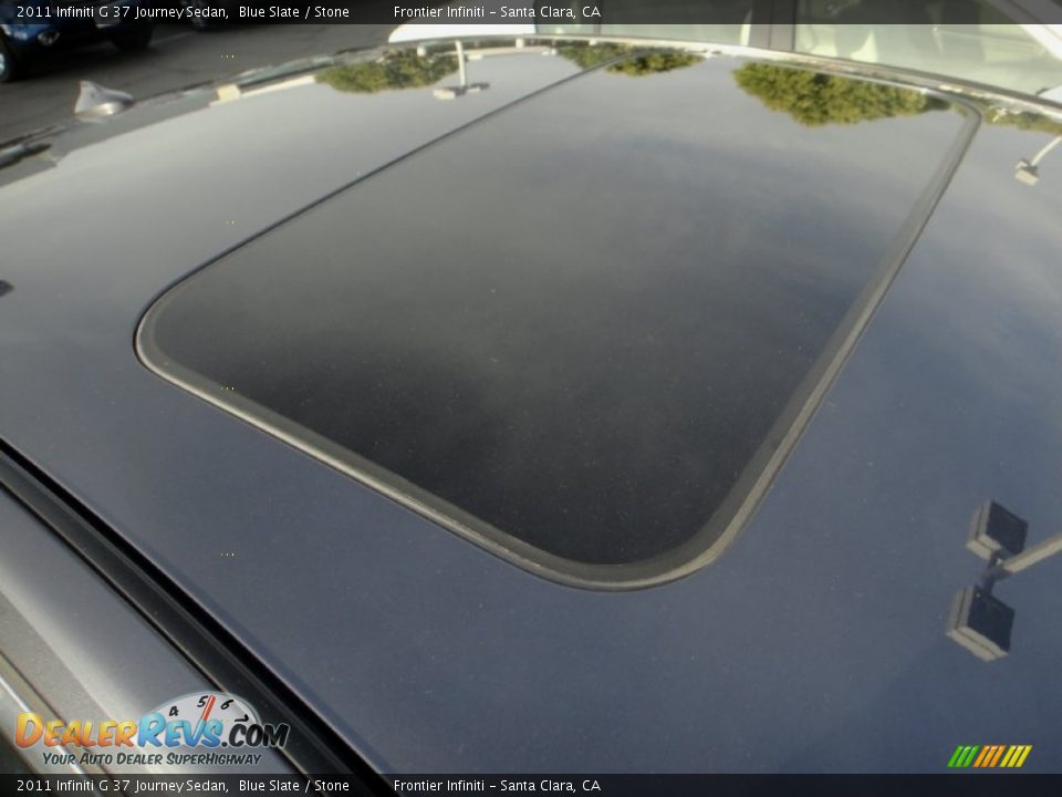 2011 Infiniti G 37 Journey Sedan Blue Slate / Stone Photo #14