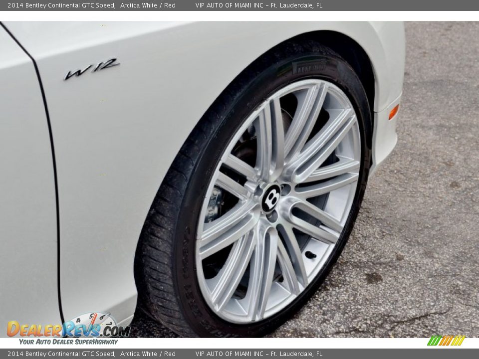 2014 Bentley Continental GTC Speed Arctica White / Red Photo #12