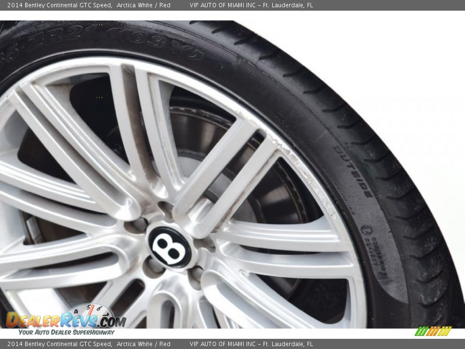 2014 Bentley Continental GTC Speed Arctica White / Red Photo #15