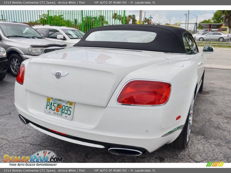 2014 Bentley Continental GTC Speed Arctica White / Red Photo #18