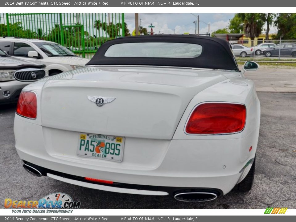 2014 Bentley Continental GTC Speed Arctica White / Red Photo #19
