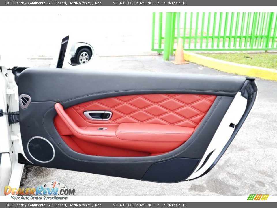 2014 Bentley Continental GTC Speed Arctica White / Red Photo #24