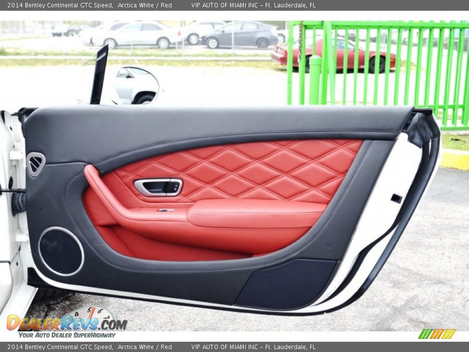 2014 Bentley Continental GTC Speed Arctica White / Red Photo #25
