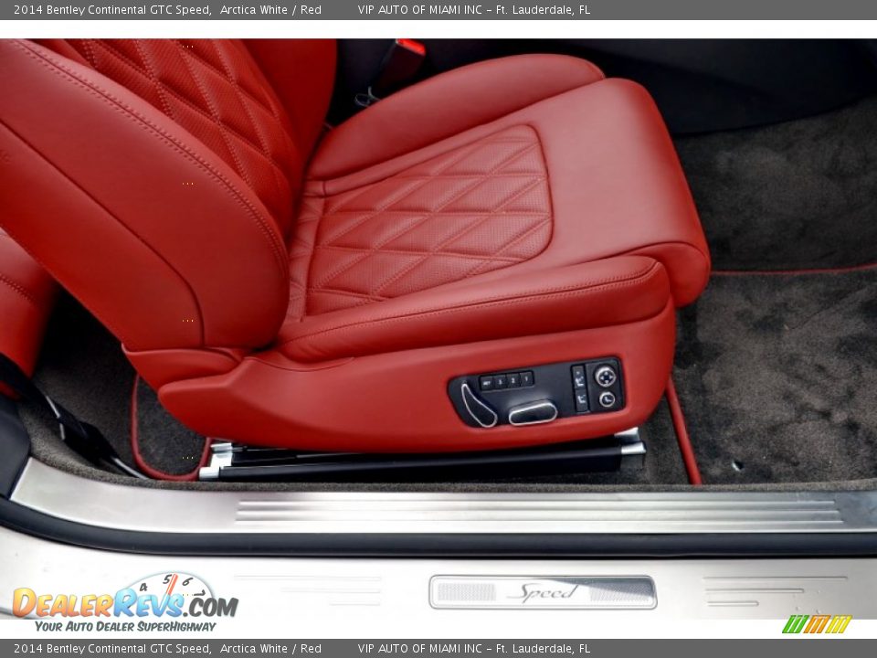 2014 Bentley Continental GTC Speed Arctica White / Red Photo #28