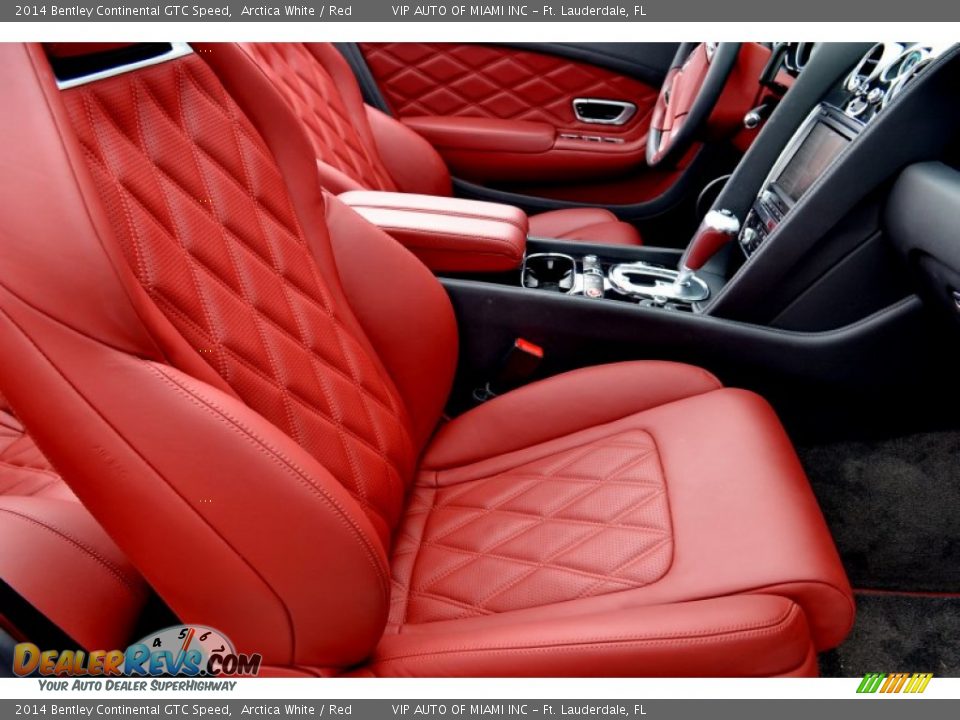 2014 Bentley Continental GTC Speed Arctica White / Red Photo #29