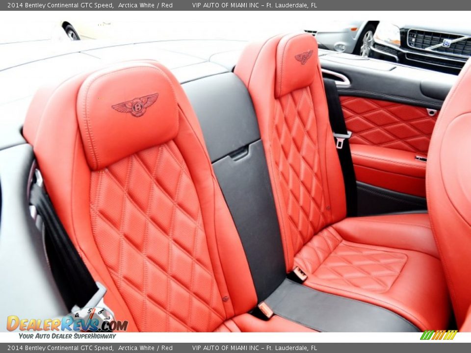 2014 Bentley Continental GTC Speed Arctica White / Red Photo #31