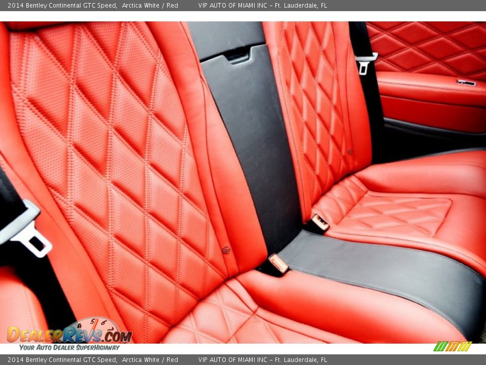 2014 Bentley Continental GTC Speed Arctica White / Red Photo #33