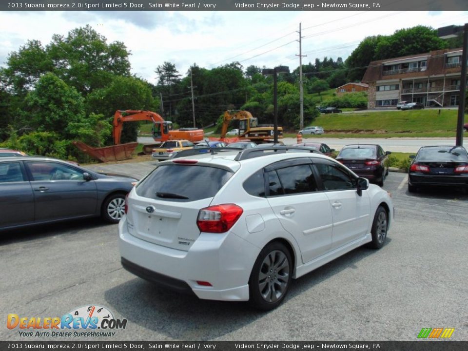 2013 Subaru Impreza 2.0i Sport Limited 5 Door Satin White Pearl / Ivory Photo #3