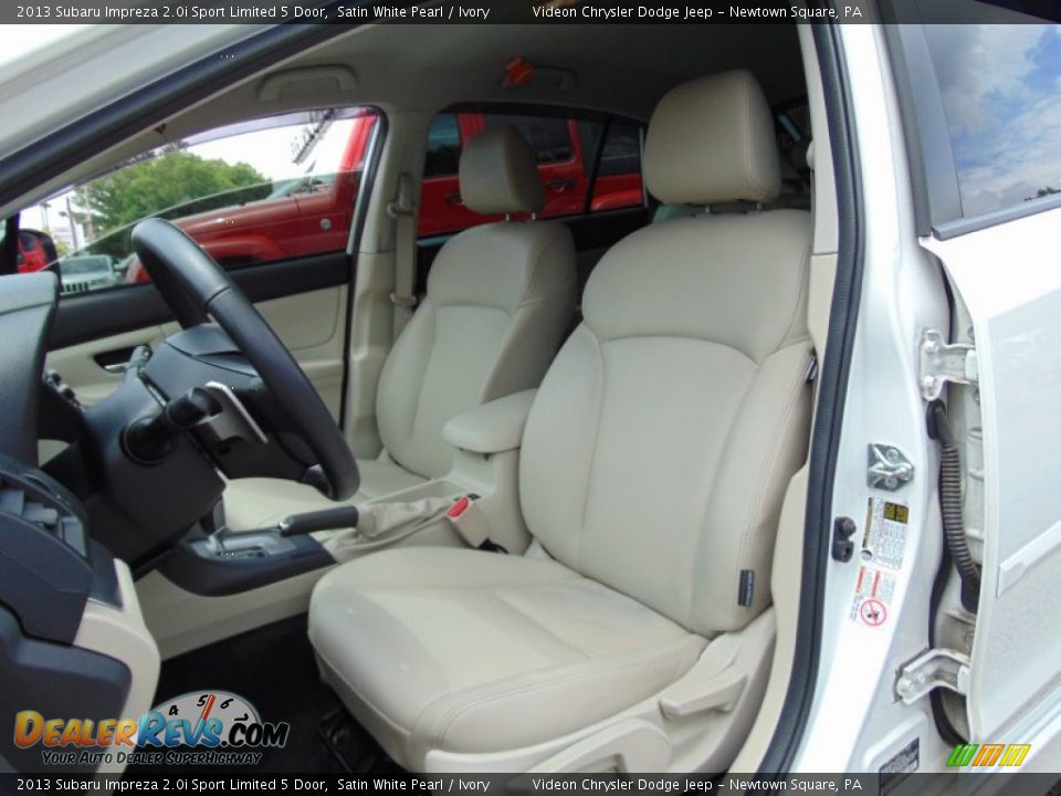 2013 Subaru Impreza 2.0i Sport Limited 5 Door Satin White Pearl / Ivory Photo #15