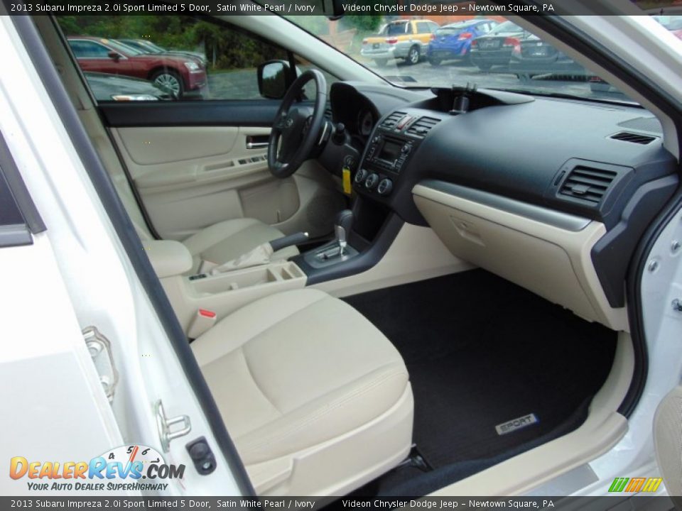 2013 Subaru Impreza 2.0i Sport Limited 5 Door Satin White Pearl / Ivory Photo #18