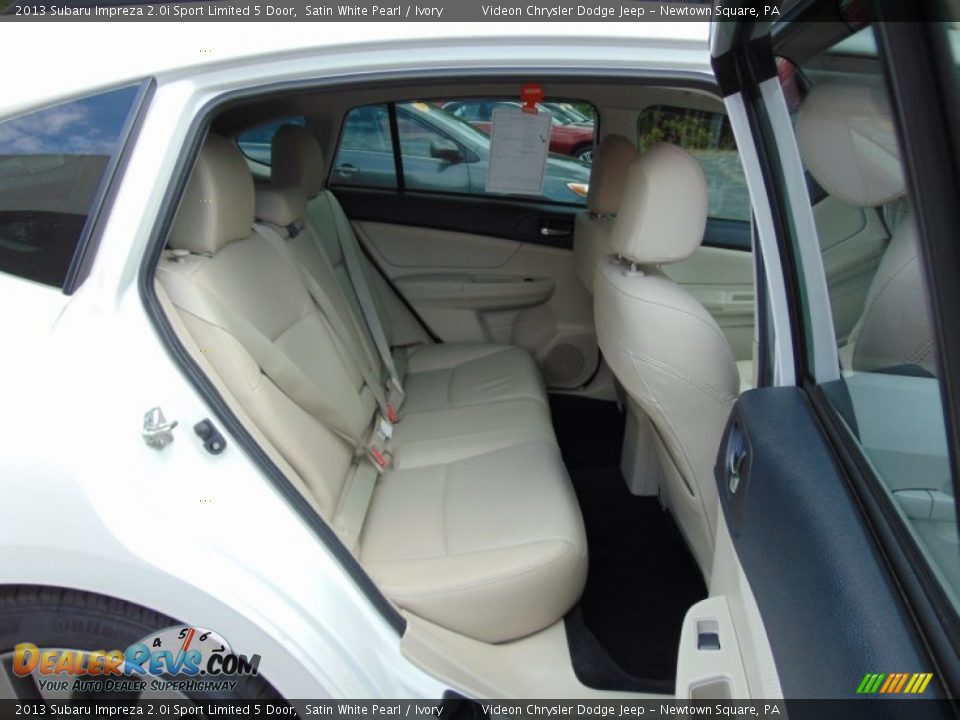 2013 Subaru Impreza 2.0i Sport Limited 5 Door Satin White Pearl / Ivory Photo #20