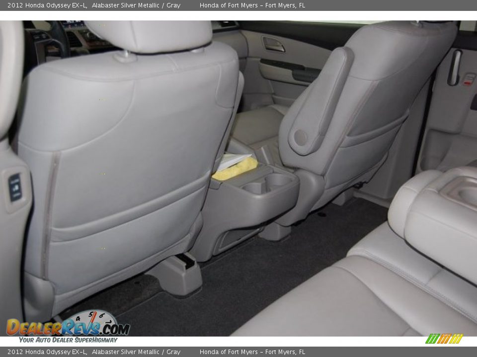 2012 Honda Odyssey EX-L Alabaster Silver Metallic / Gray Photo #24