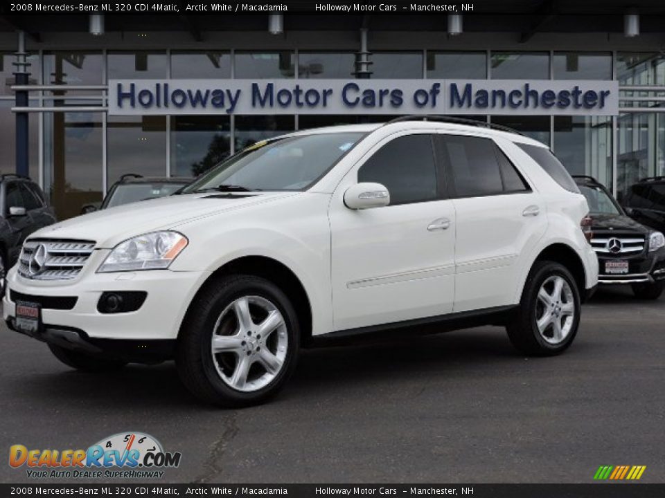 2008 Mercedes-Benz ML 320 CDI 4Matic Arctic White / Macadamia Photo #1