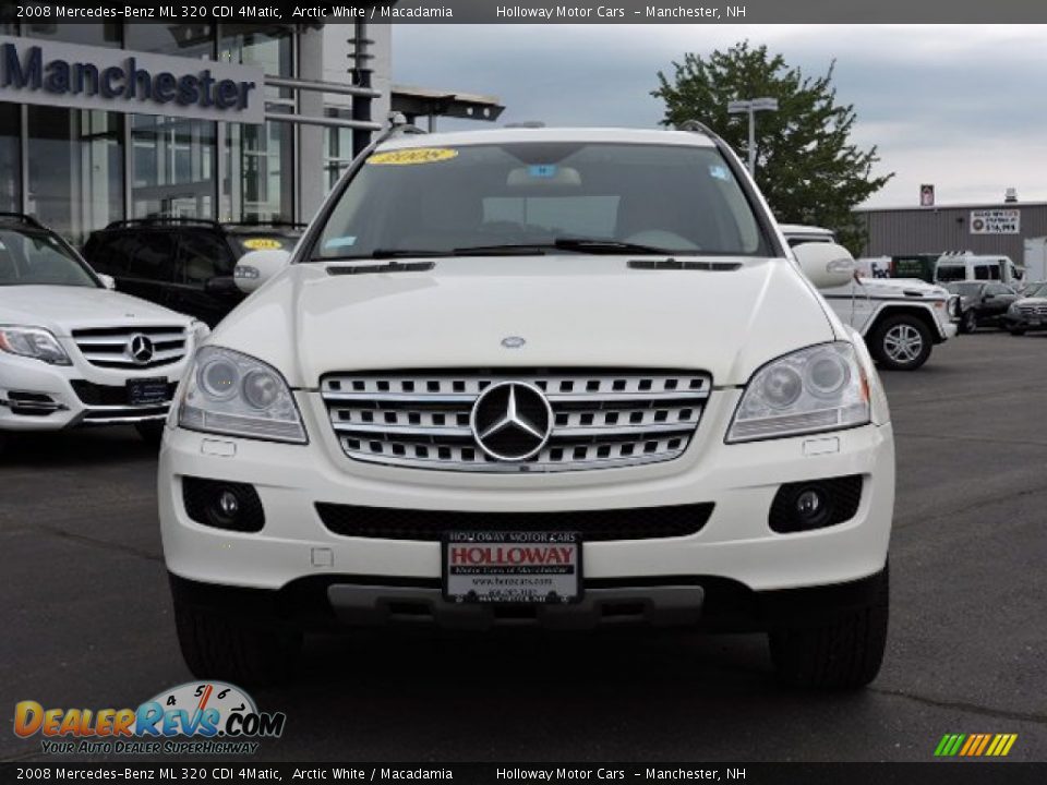 2008 Mercedes-Benz ML 320 CDI 4Matic Arctic White / Macadamia Photo #2