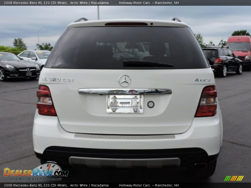2008 Mercedes-Benz ML 320 CDI 4Matic Arctic White / Macadamia Photo #4