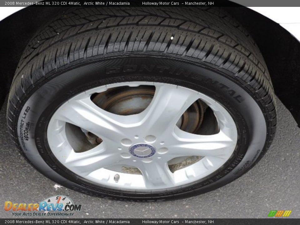 2008 Mercedes-Benz ML 320 CDI 4Matic Arctic White / Macadamia Photo #5