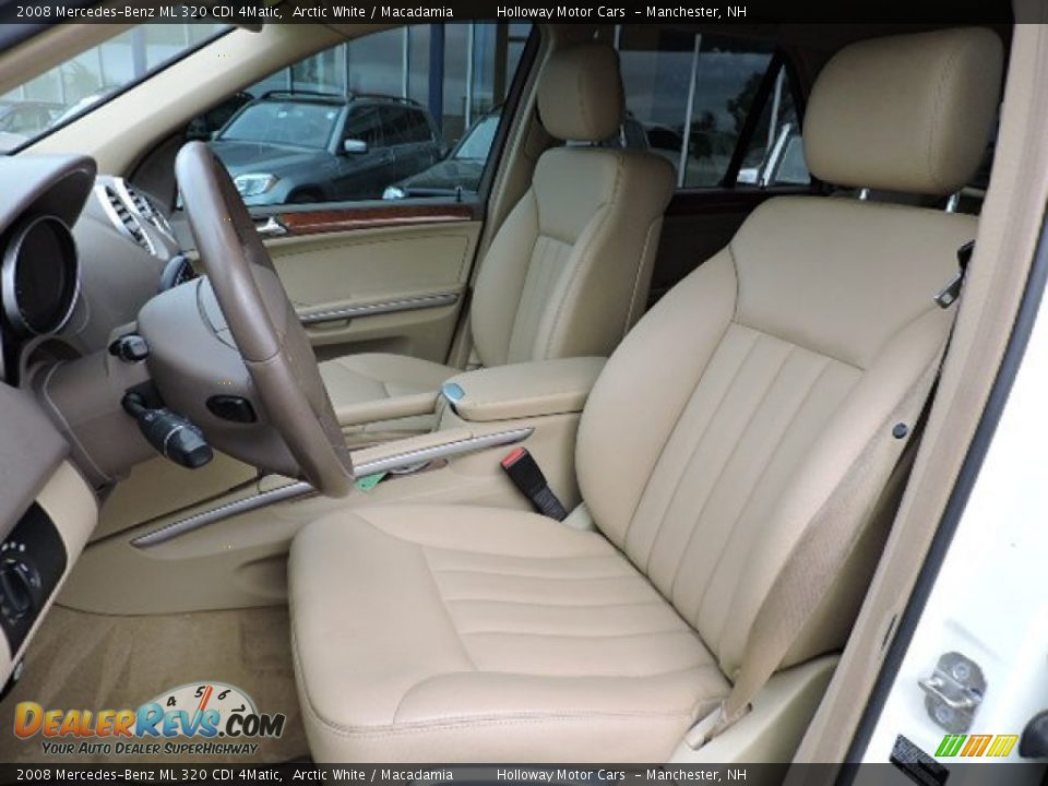 2008 Mercedes-Benz ML 320 CDI 4Matic Arctic White / Macadamia Photo #7