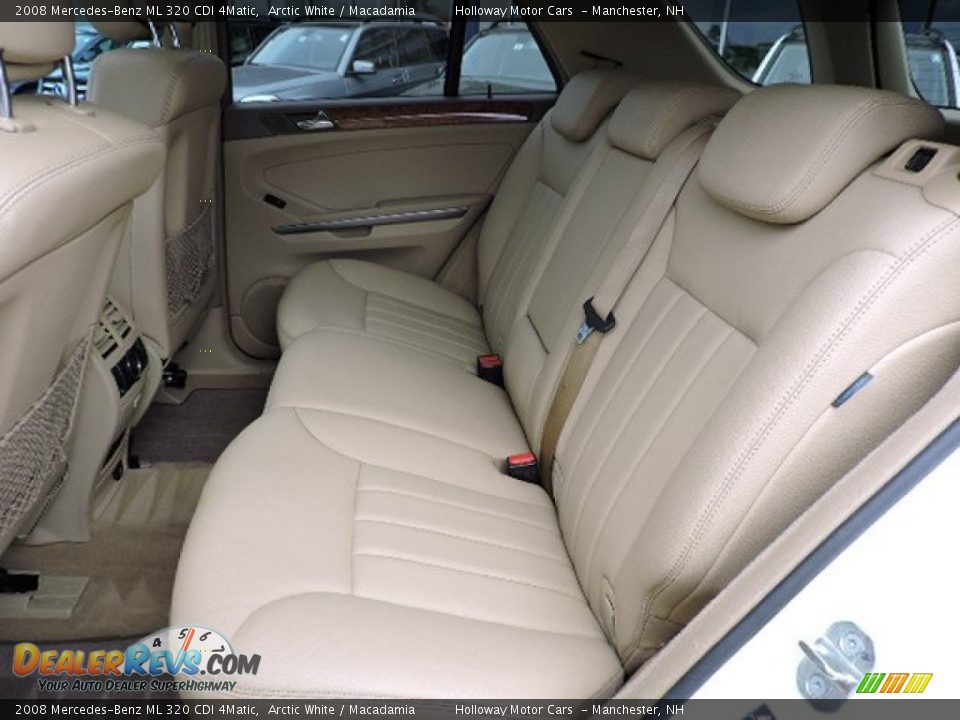 2008 Mercedes-Benz ML 320 CDI 4Matic Arctic White / Macadamia Photo #11