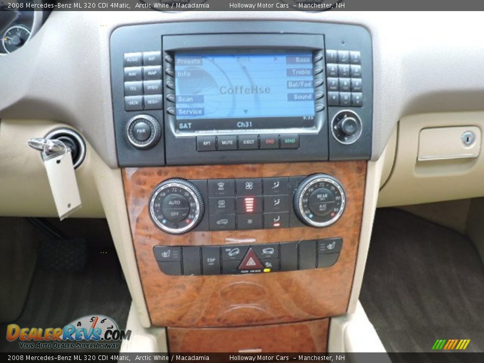 2008 Mercedes-Benz ML 320 CDI 4Matic Arctic White / Macadamia Photo #12