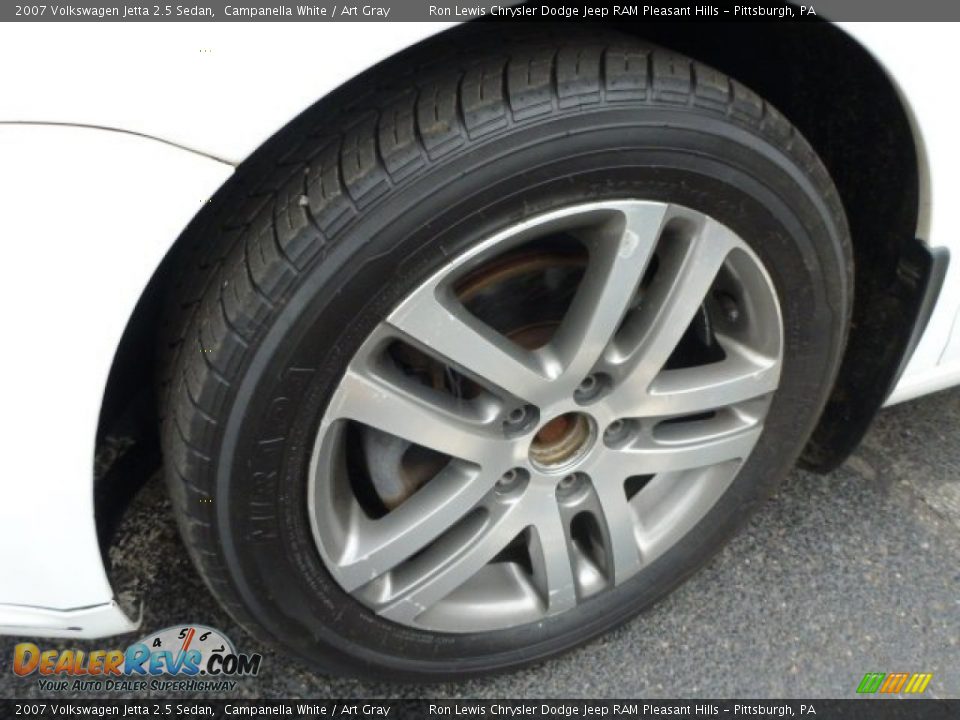 2007 Volkswagen Jetta 2.5 Sedan Campanella White / Art Gray Photo #8