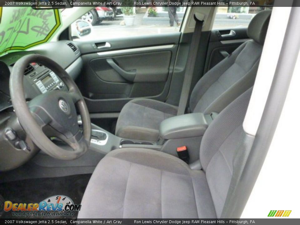 2007 Volkswagen Jetta 2.5 Sedan Campanella White / Art Gray Photo #9