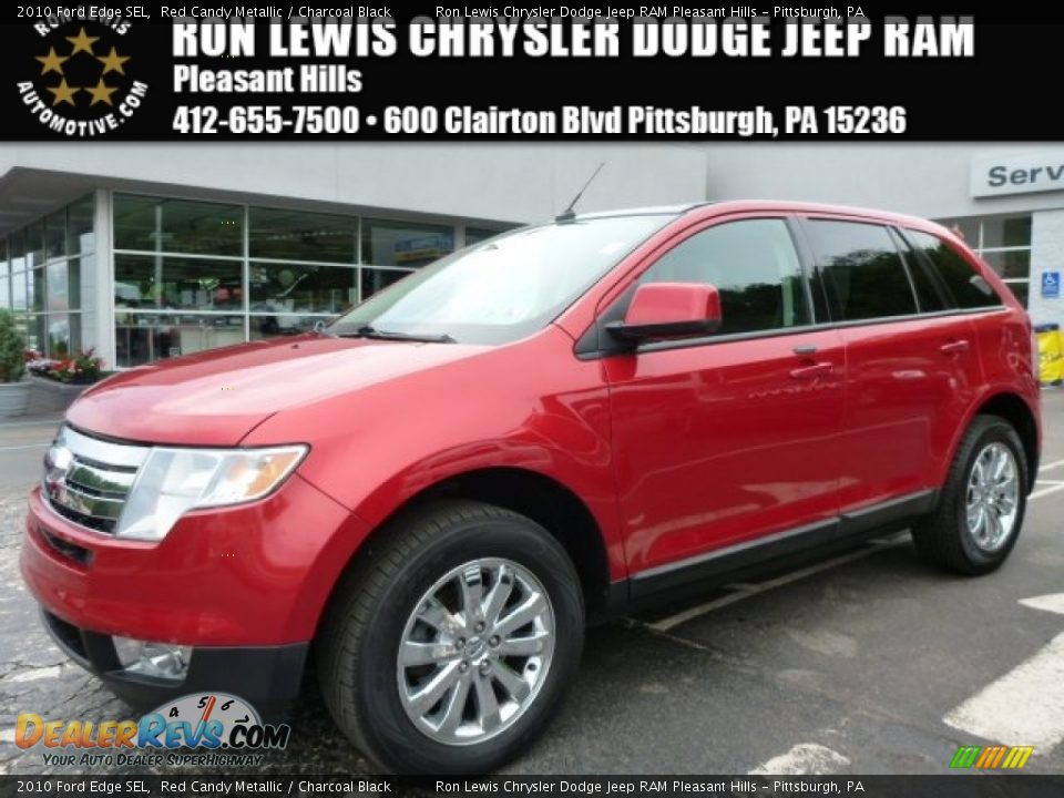 2010 Ford Edge SEL Red Candy Metallic / Charcoal Black Photo #1
