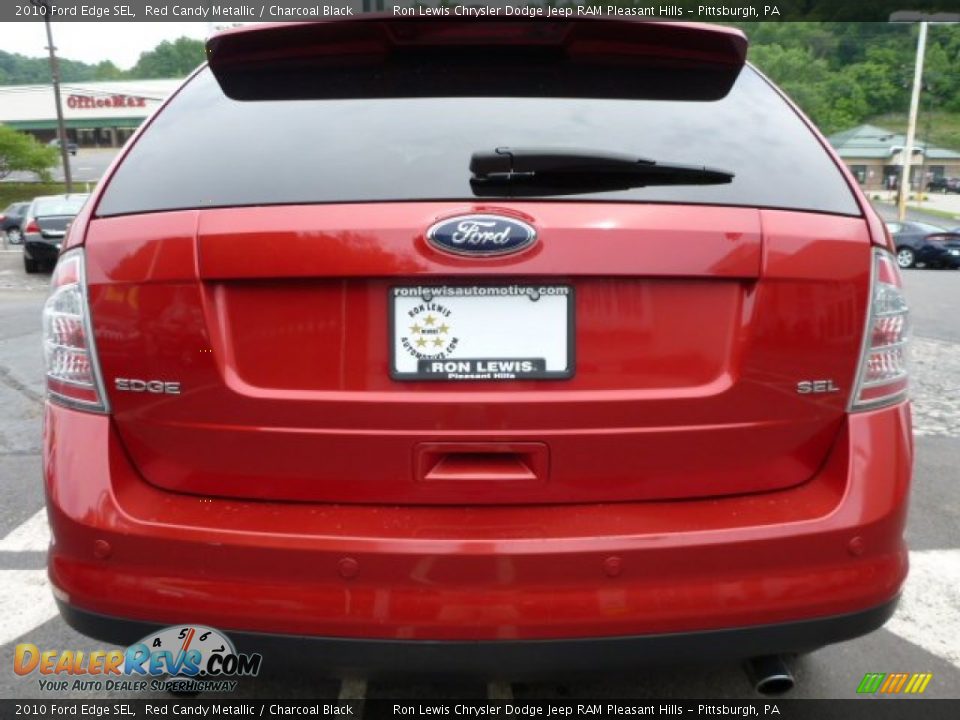 2010 Ford Edge SEL Red Candy Metallic / Charcoal Black Photo #3