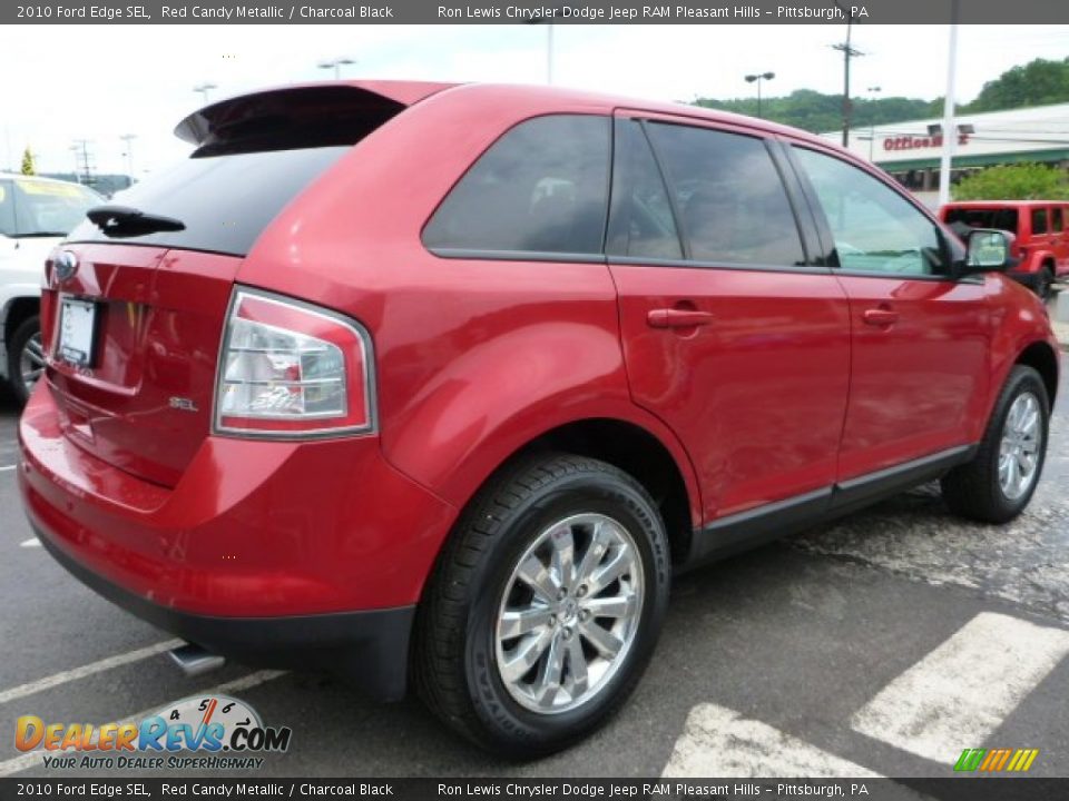 2010 Ford Edge SEL Red Candy Metallic / Charcoal Black Photo #5